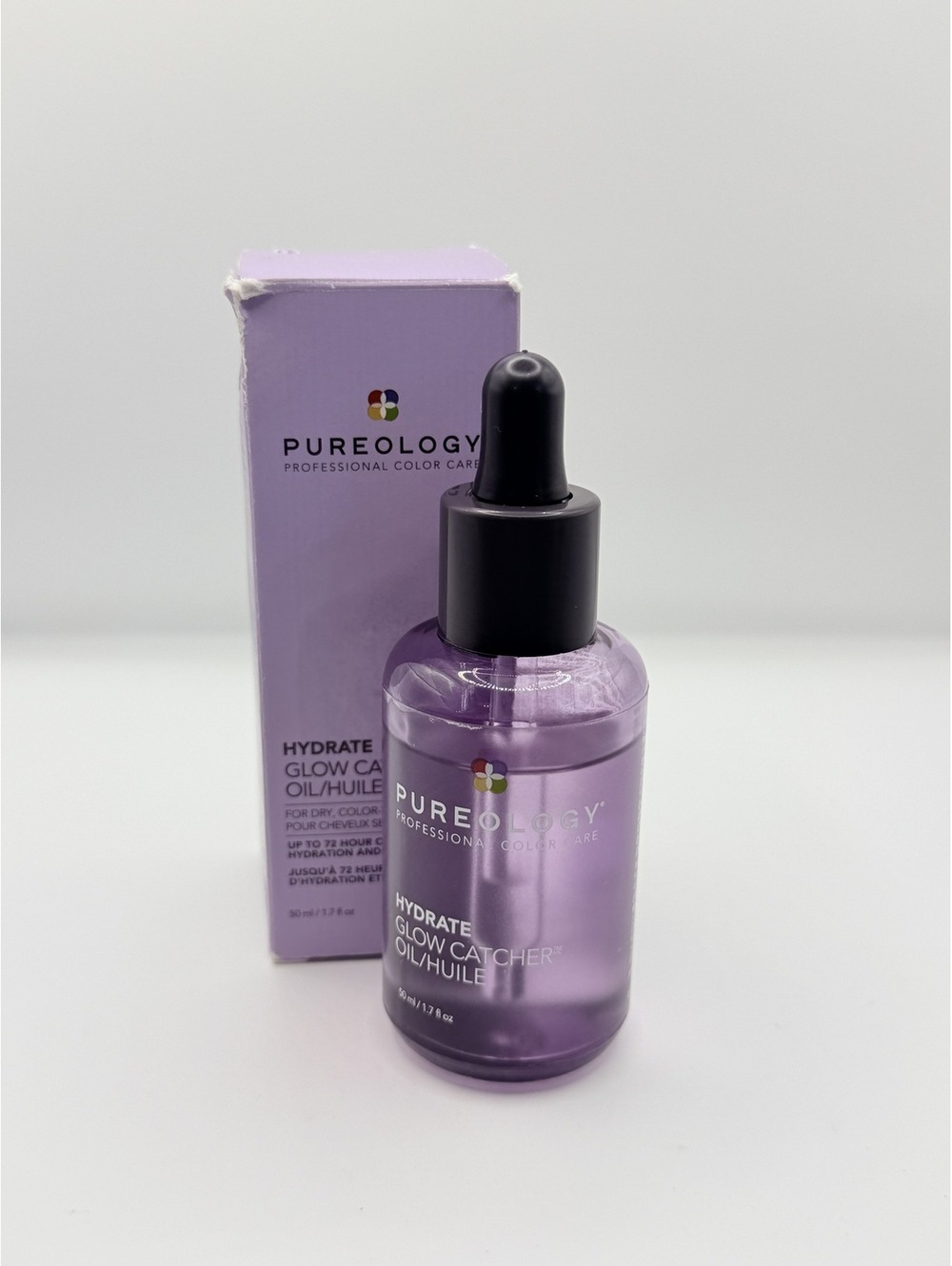 Pureology Hydrate Glow Catcher Hair Oil For Moisture and Shine 1.7oz